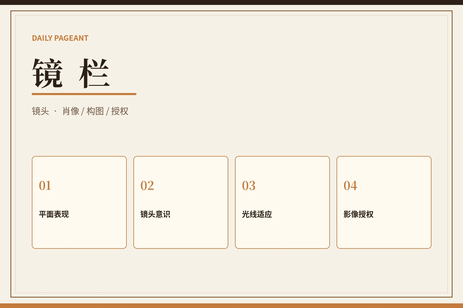 镜栏影像内容
